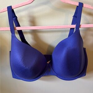 NWOT Victoria's Secret Royal Blue Demi underwire push up bra 36DDD purplish